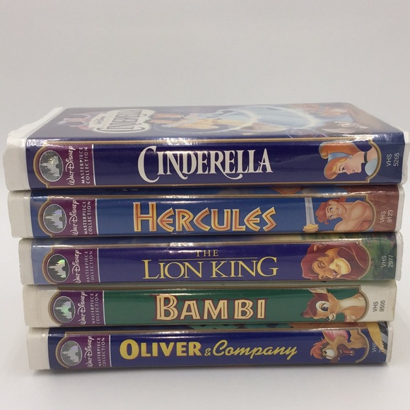 5 Walt Disney Masterpiece Collection VHS Movies Cartoons - Picture 2 of 8
